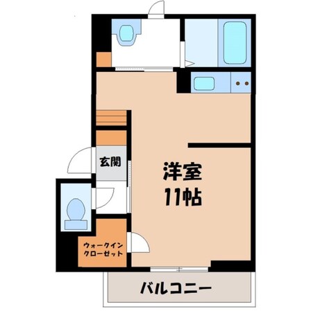 新栃木駅 バス11分  総合運動公園東下車：停歩4分 1階の物件間取画像